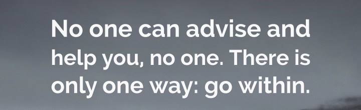 The only way out, is (y)in! The only way out, is (y)in!